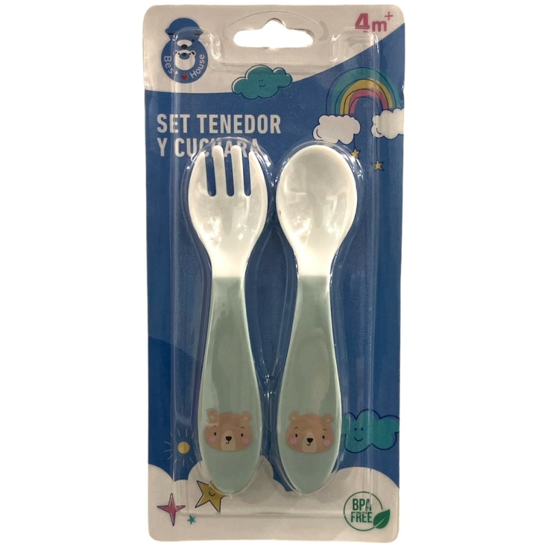 Set tenedor y cuchara best house 1 un.