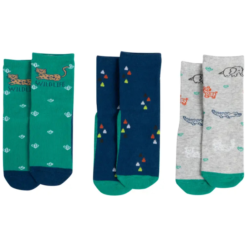 Tripack calcetines niño animales