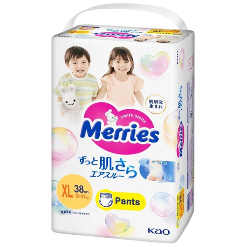 Pañales merries pants xl 38 pcs super jumbo
