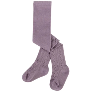 Bipack pantys trenzadas lila - crema