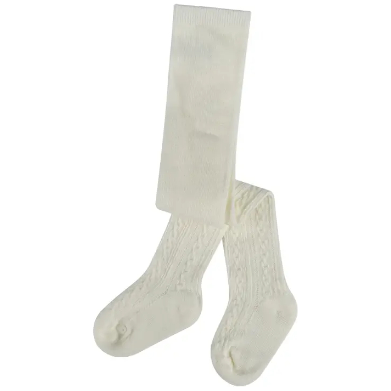 Bipack pantys trenzadas lila - crema