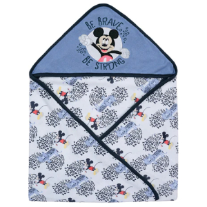 Toalla capucha bambino mickey - azul