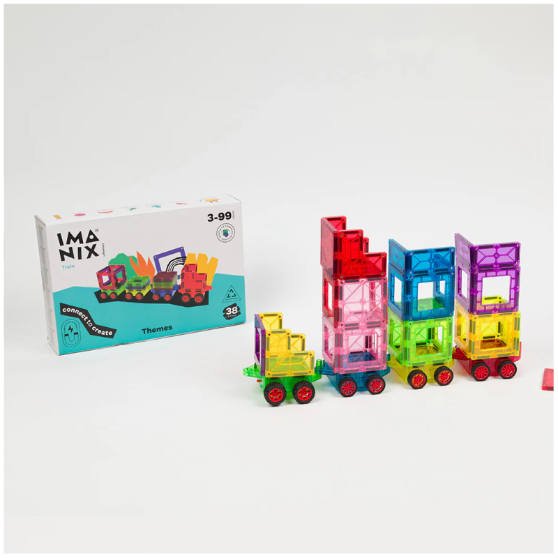 Imanix trenes 38 pcs electronics cars