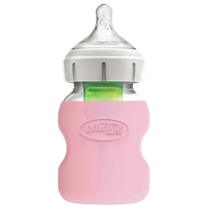 Funda protectora mamadera boca ancha vidrio 150ml dr. browns