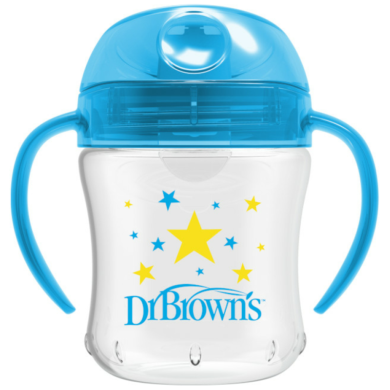 Vaso antiderrame boquilla blanda 180 ml dr. browns