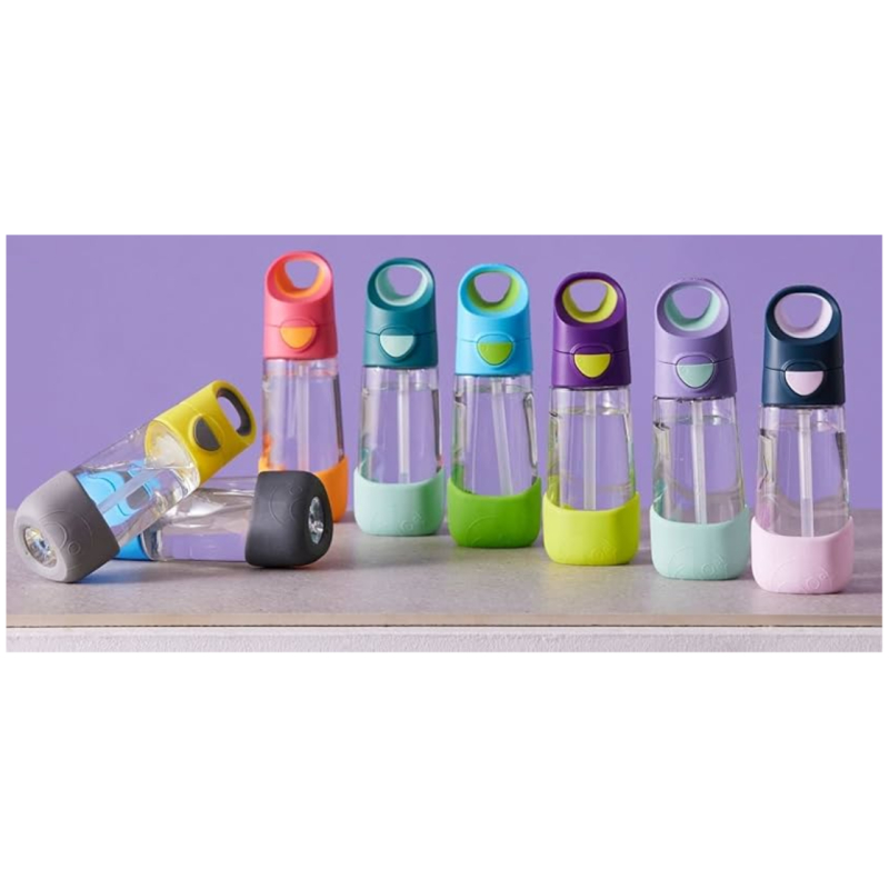 Botella con bombilla tritan 450 ml b.box