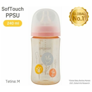 Mamadera softouch pigeon ppsu 240 ml flower