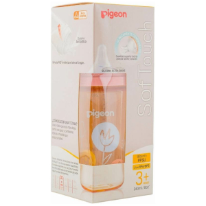 Mamadera softouch pigeon ppsu 240 ml flower