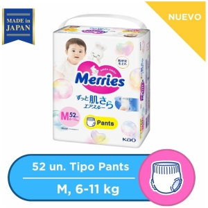 Pañales merries pants m 52 pcs super jumbo