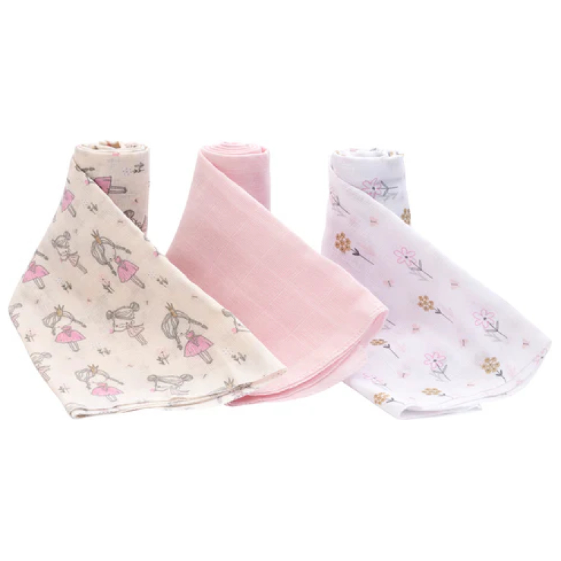 Pañales tutos de muselina beige princesas