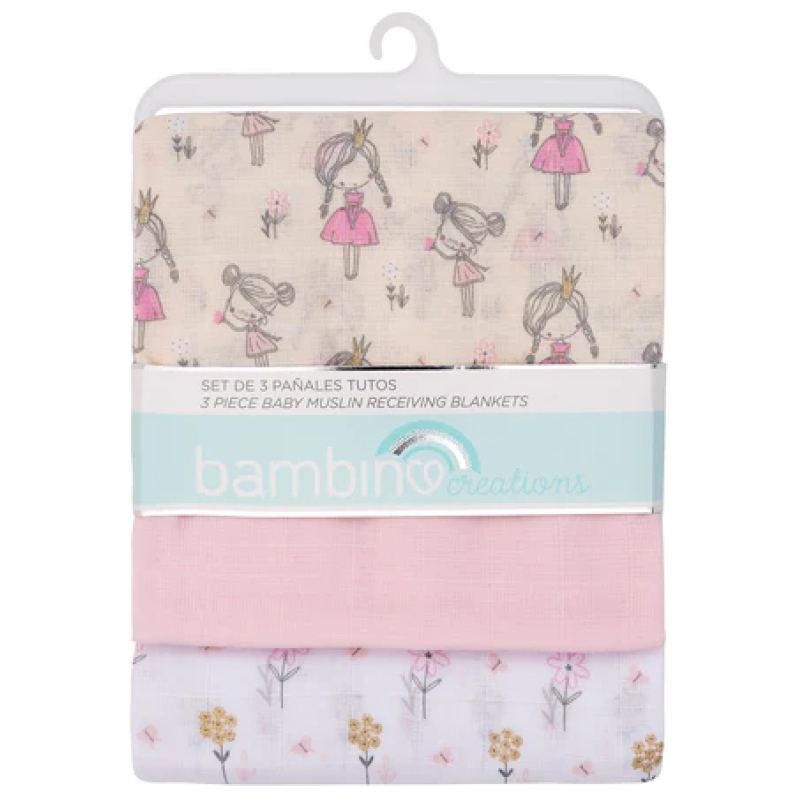 Pañales tutos de muselina beige princesas