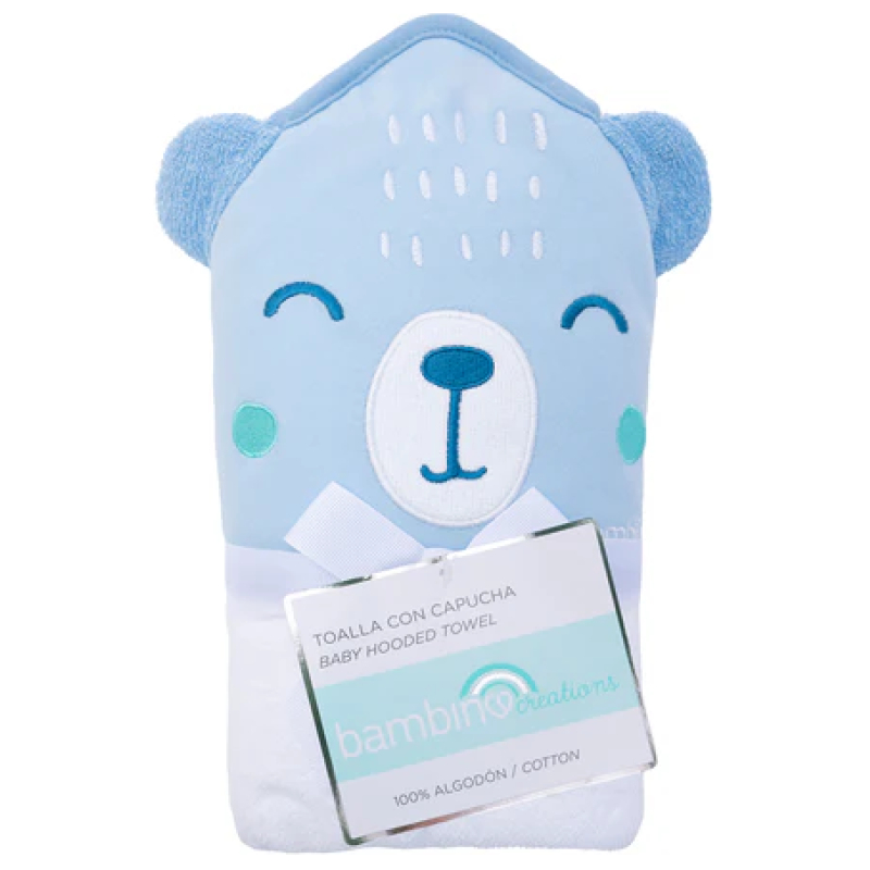 Toalla capucha bambino oso