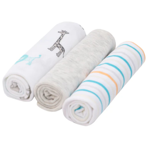 Set de 3 tutos bambino beige animales