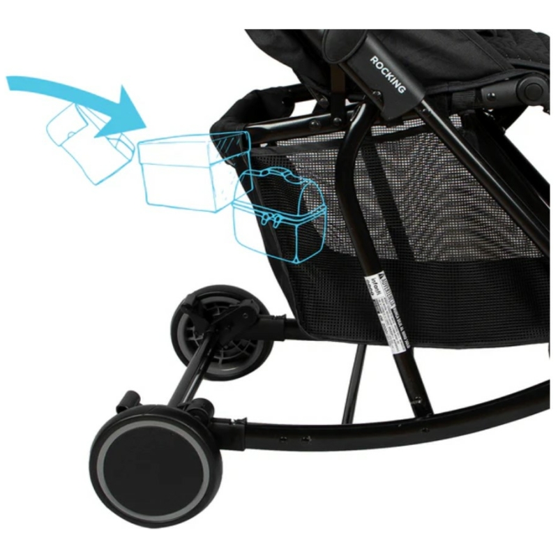 Coche de paseo rocking infanti negro