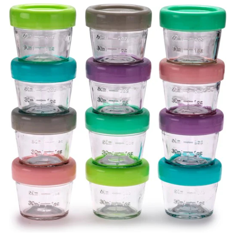 Contenedores de vidrio 118 ml melii 12 unds.