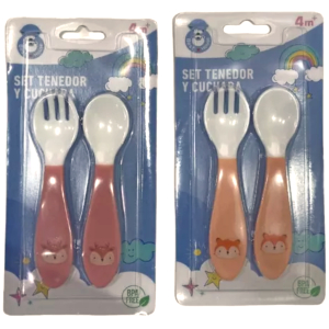 Set tenedor y cuchara best house 1 un. - rosa