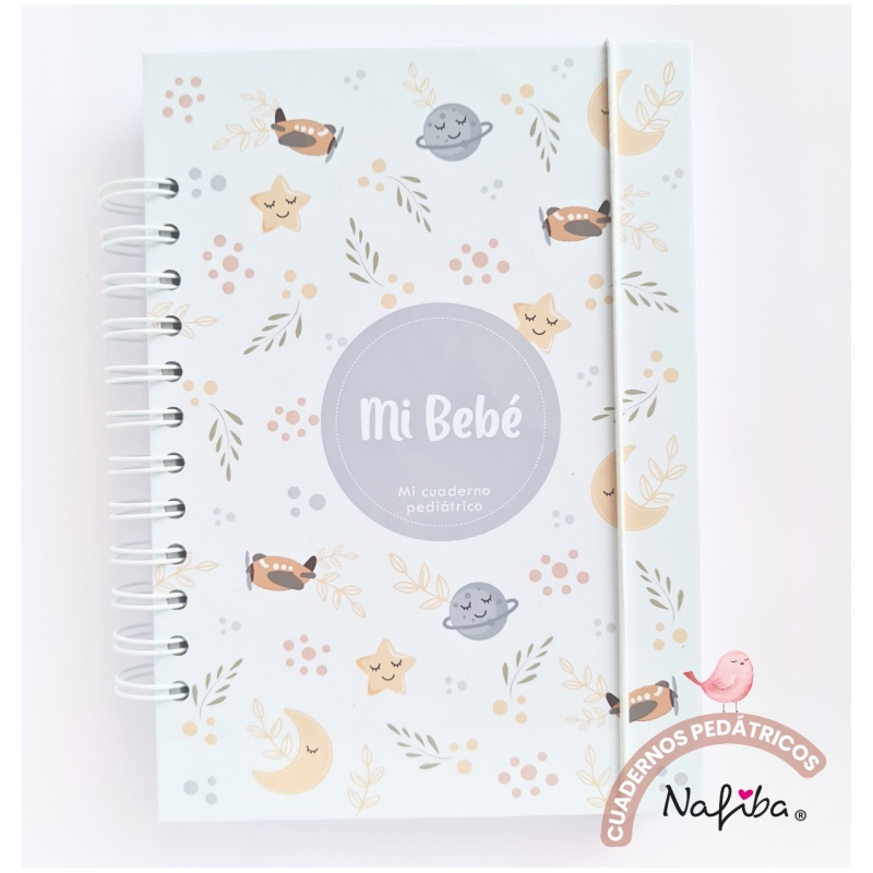 Libreta pediátrica gris avión