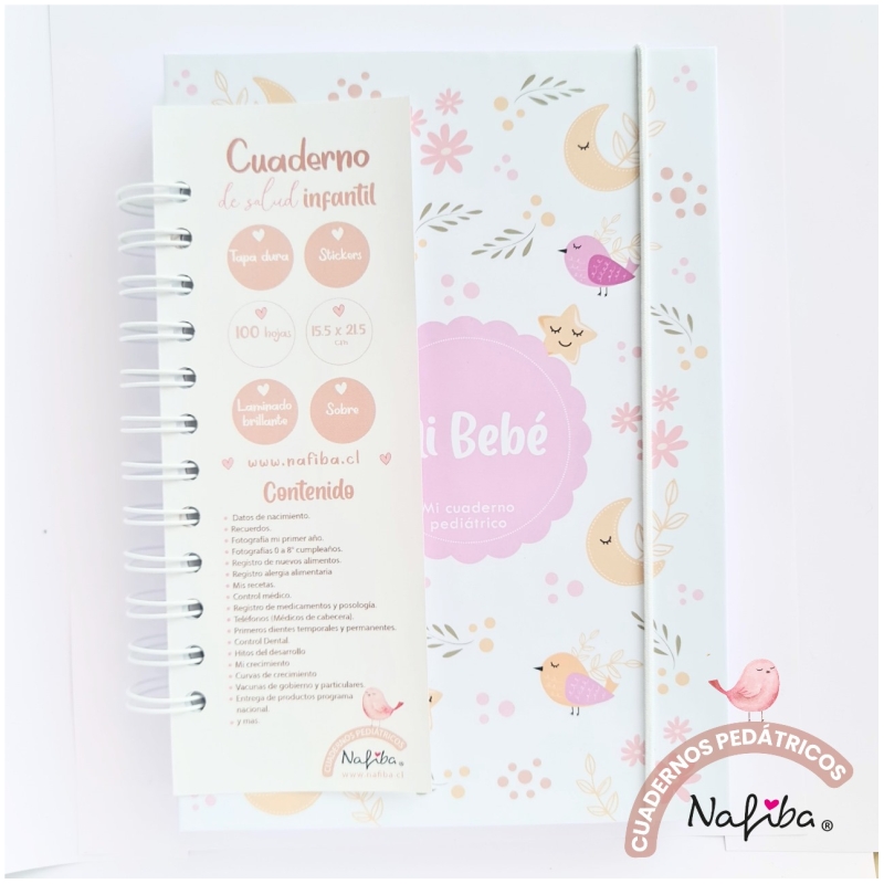 Libreta pediátrica gris avión