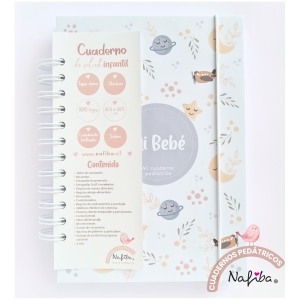 Libreta pediátrica gris avión