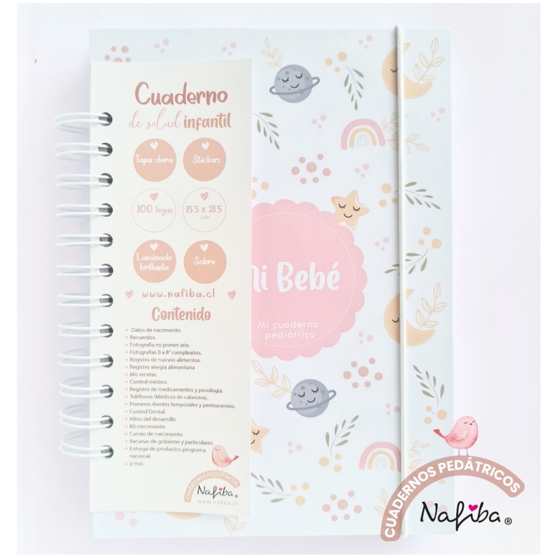 Libreta pediátrica gris avión