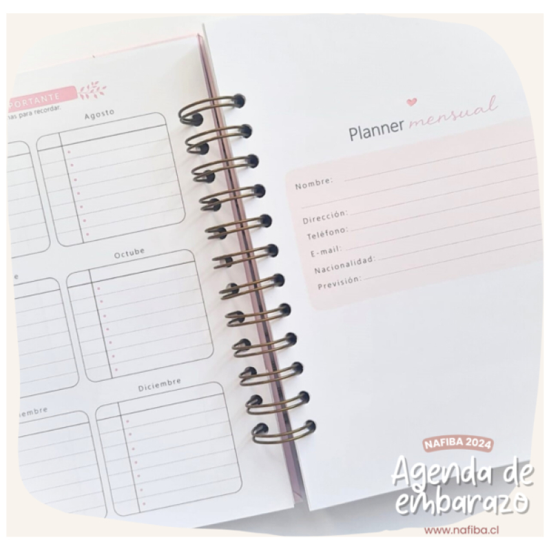 Agenda de embarazo - gestación