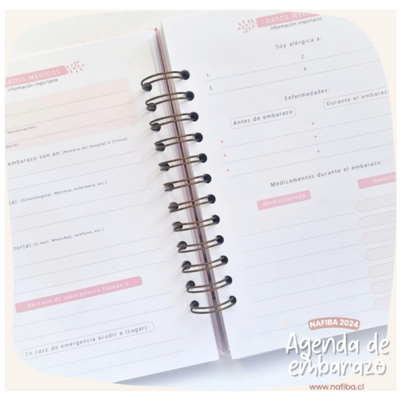 Agenda de embarazo - gestación