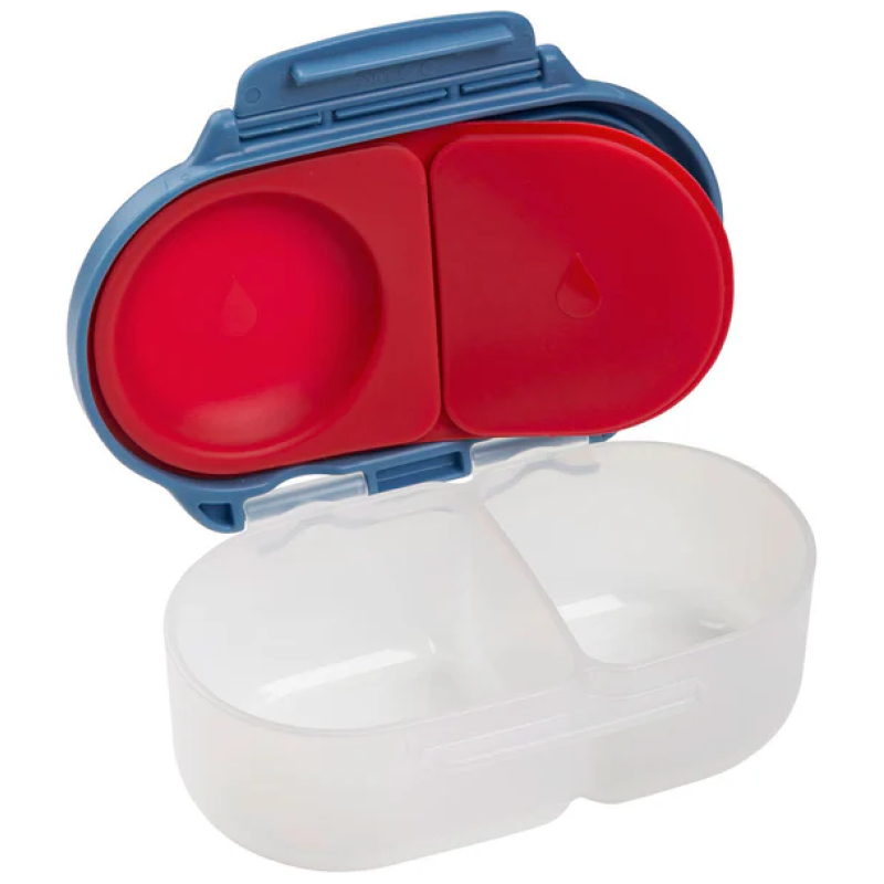 Contenedor snackbox 2 divisiones b.box - blue