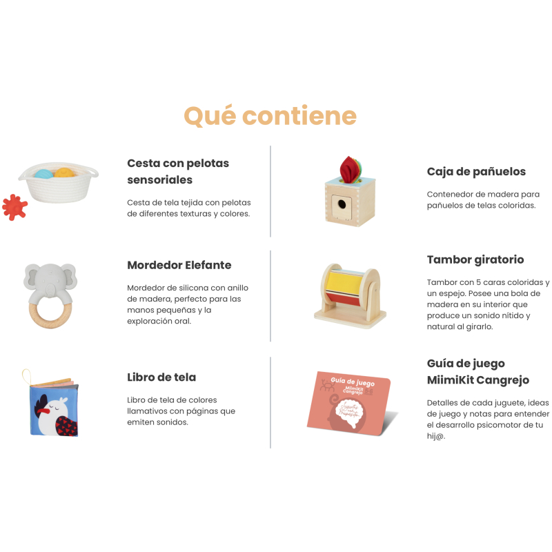 Kit de Juguetes MiimiKit Cangrejo 5 a 6 meses - Imagen 4