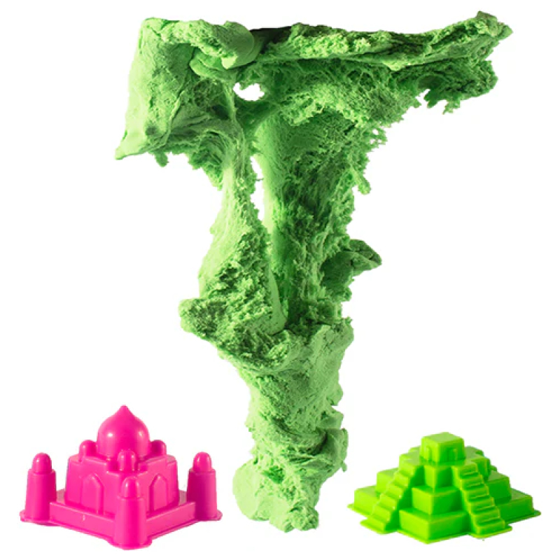 Arena Mágica Cotton Sand 1 kg. Verde - Imagen 3