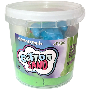 Arena Mágica Cotton Sand 1 kg. Verde