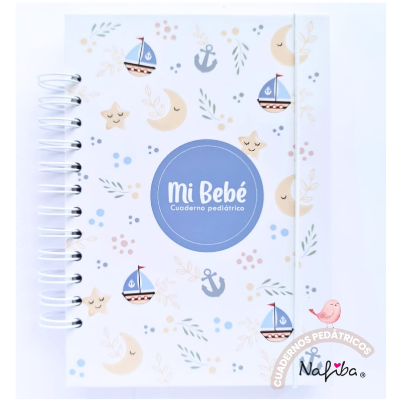 Libreta Pediátrica Azul Barco