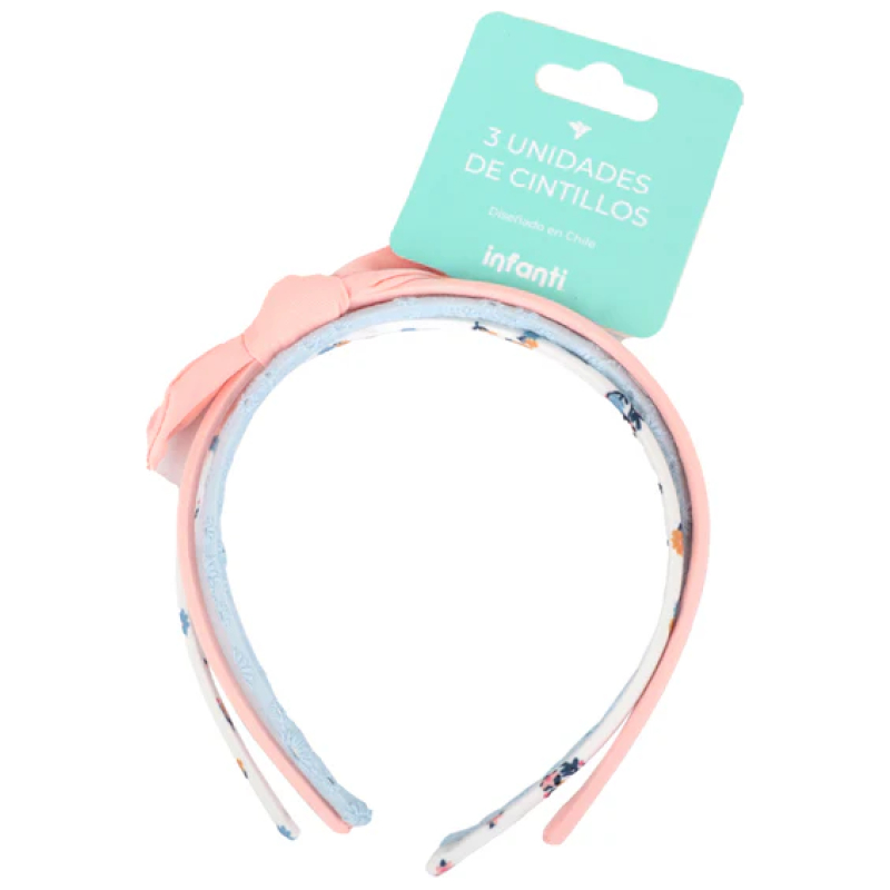 Tripack Cintillos Duros Cinta Infanti