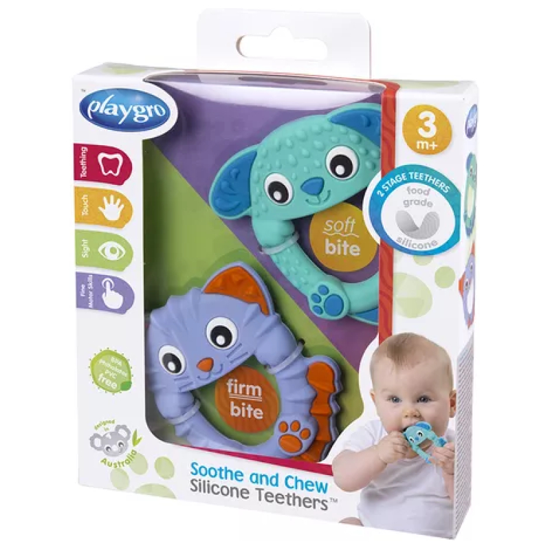 Pack Mordedores de Silicona Playgro