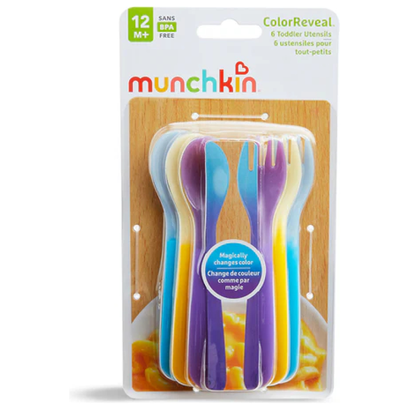 Set Tenedor y Cuchara 6 pcs Color Reveal