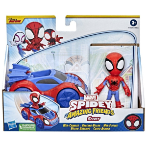 Vehículo Con Figura Articulada Spidey 10 cm
