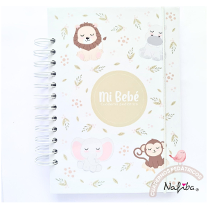 Libreta Pediátrica Beige Animales de la Selva