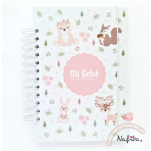 Libreta Pediátrica Rosa Animales del Bosque
