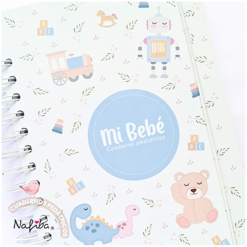 Libreta Pediátrica Celeste Juguetes - Imagen 2