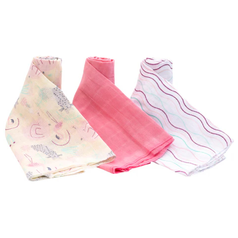 Pañales Tutos De Muselina Flamingo - Imagen 2