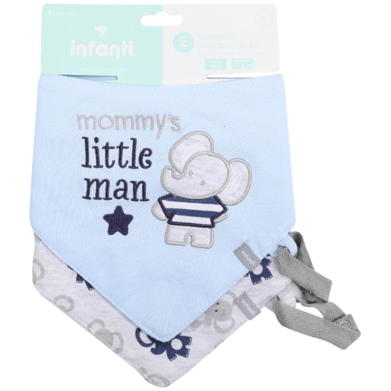 Bipack Baberos Impermeables Elefantes Infanti