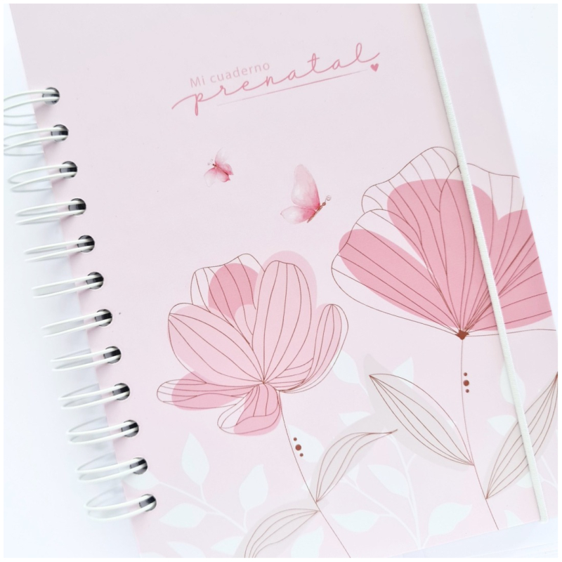 Agenda de Embarazo - Flores Rosa - Imagen 2