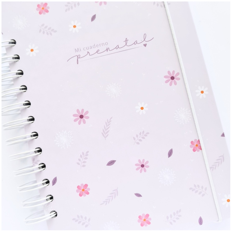 Agenda de Embarazo - Flores Lila - Imagen 2