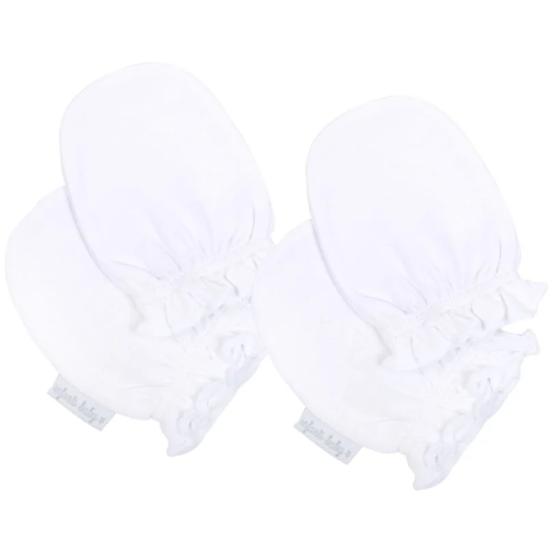 Pack Mitones Blancos Unisex Infanti
