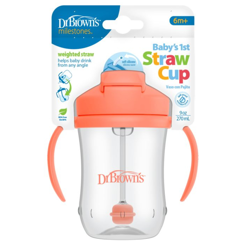 Vaso Con Bombilla y Asas 270 ml Dr Browns - Imagen 12