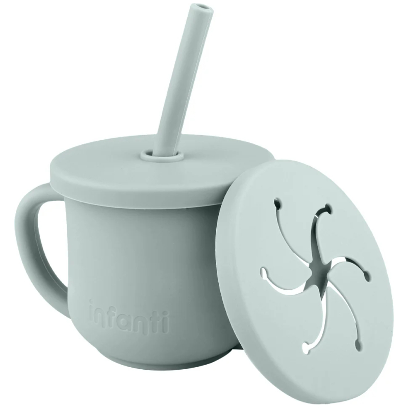 Vaso De Silicona 2 en 1 Con Asas Infanti - Imagen 2