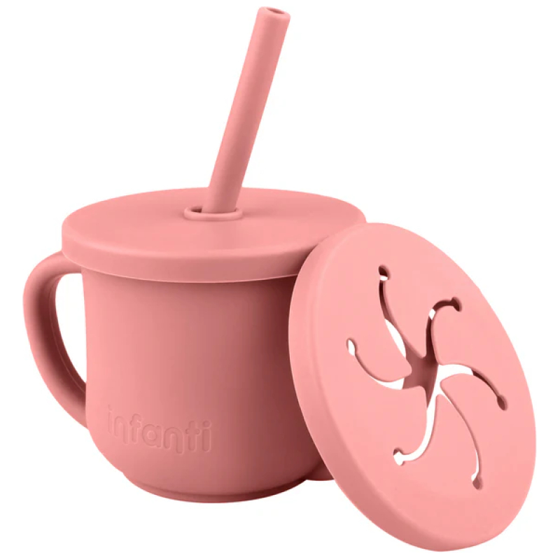 Vaso De Silicona 2 en 1 Con Asas Infanti