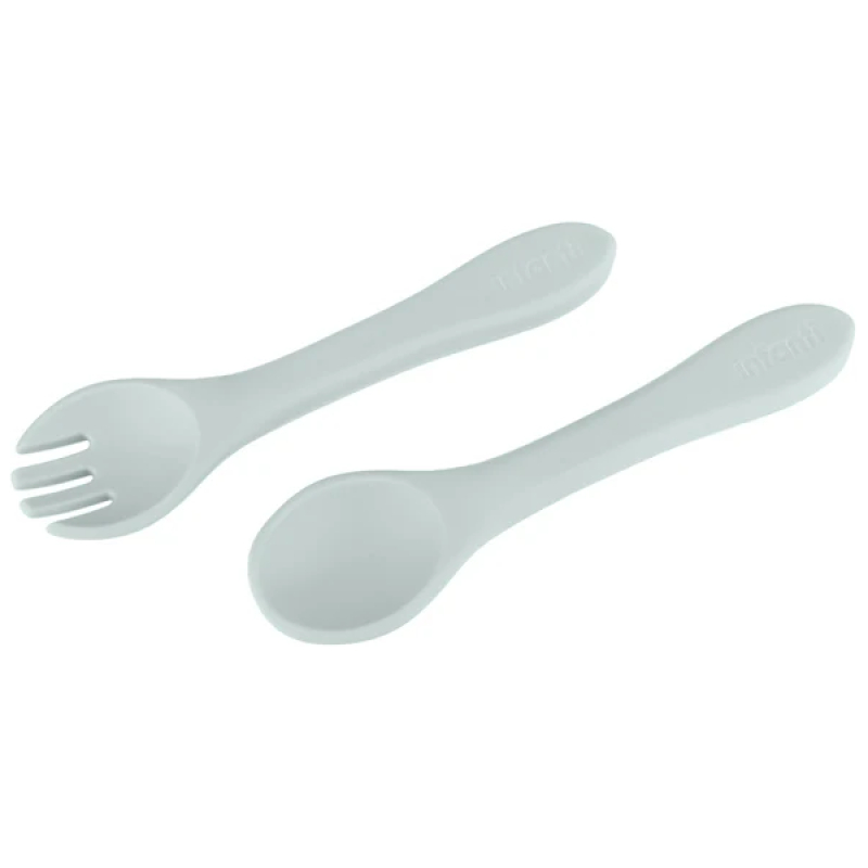 Set Cuchara y Tenedor de Silicona Infanti