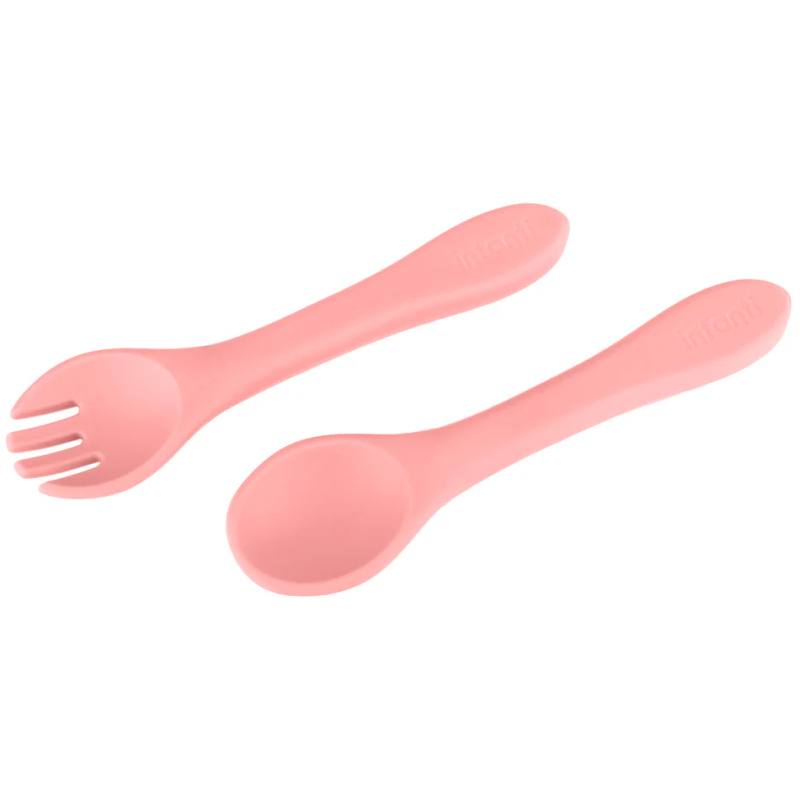 Set Cuchara y Tenedor de Silicona Infanti - Imagen 2