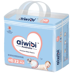 Pañales Premium Recién Nacido 22 Pcs Aiwibi