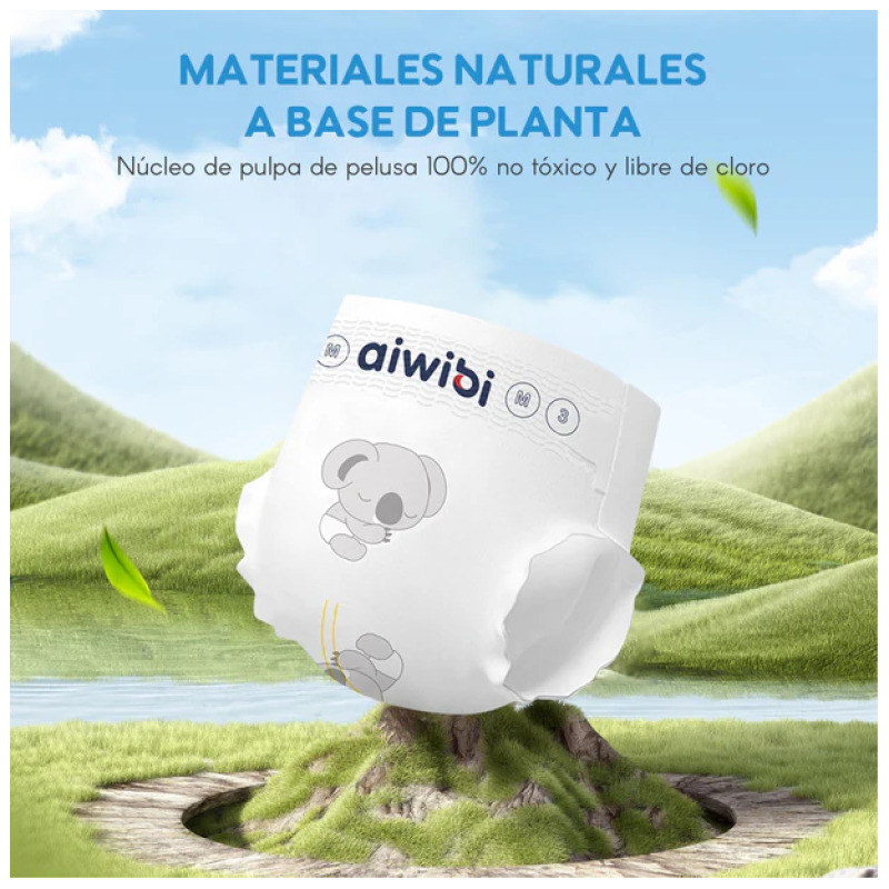 Pañales Premium M 30 Pcs Aiwibi - Imagen 10